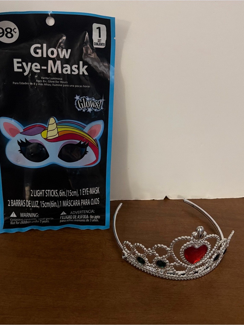 My Little Pony Rainbow Unicorn Glow Eye-Mask - Pink Yellow Blue Purple